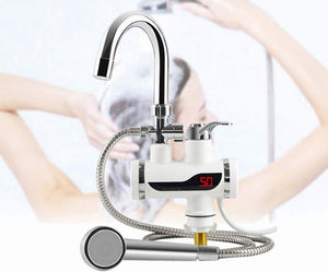 Rubinetto Elettrico Istantaneo Acqua Calda 3000W con Display LED