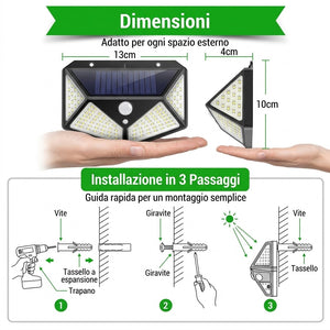 Luce Solare con Sensore di Movimento